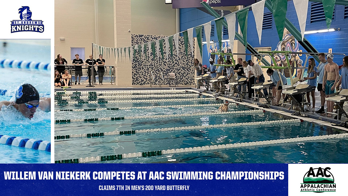 Willem Van Niekerk Competes at AAC Men's Swimming Championships
